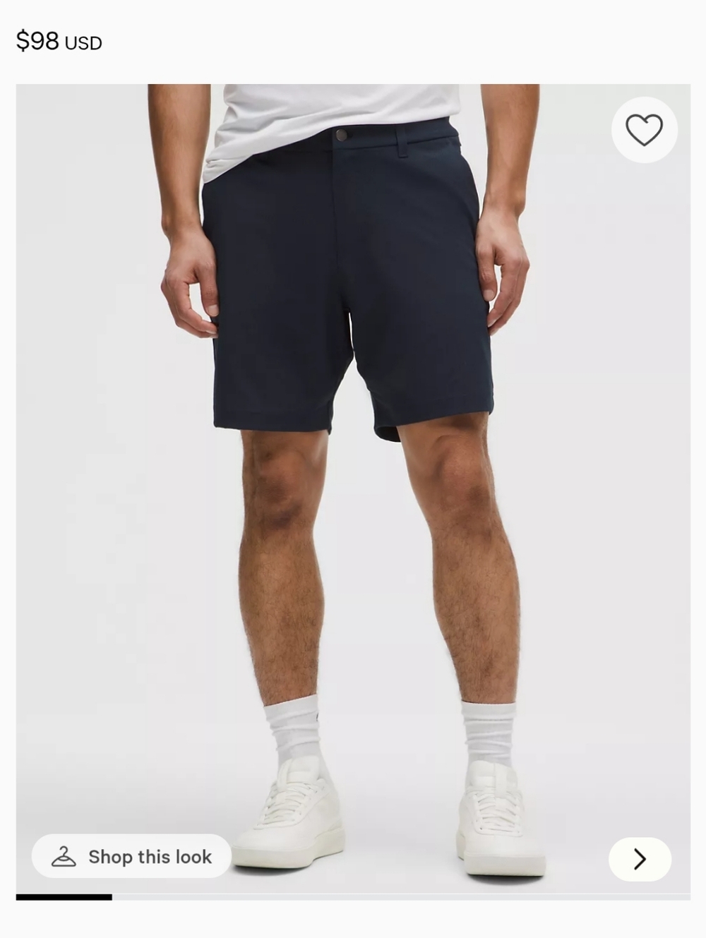 NWT Lululemon Mens ABC Classic Fit Short 7"